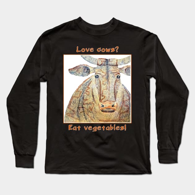 love cows Long Sleeve T-Shirt by VicaVeresk